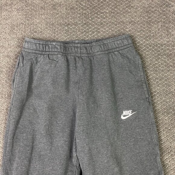 Nike Sportswear Club Fleece Sweatpants Men's Medium Gray Gym Pants BV2671-071 - Picture 2 of 14